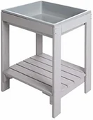 Zabawki do piasku - roba Stolik dziecięcy Tiny Outdoor +, odporny na warunki atmosferyczne stół z litego drewna, szary - miniaturka - grafika 1
