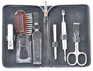 Akcesoria do paznokci - Pfeilring manicure-etui "Argentina" ze skóry bydlęcej, 6-częściowy Niklowo wypełnienia (pilnik do paznokci, pęsety, podwójny instrument, obcinacz do paznokci, nożyczki do kombi, szczotka do brody), cz 194510300 - miniaturka - grafika 1