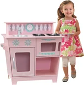 Zabawki AGD - KidKraft Drewniana Kuchnia Klasyczna w kolorze różowym 53383 - miniaturka - grafika 1