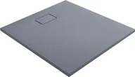 Brodziki prysznicowe - Oltens Bergytan brodzik prostokątny 100x90 cm RockSurface szary beton 15101700 - miniaturka - grafika 1