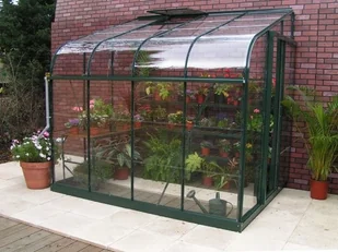 Halls szklarnia ogrodowa Silverline 86 5.05 m2 1,95m x 2,59m) zielona + baza SZKŁO HARTOWANE Silverline 86 - Szklarnie ogrodowe - miniaturka - grafika 5