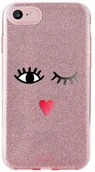 Etui i futerały do telefonów - PURO Glitter EYES Shine Cover - Etui iPhone 8 / 7 / 6s / 6 (Rose Gold) Limited edition IPC747CSHINE1RGOLD - miniaturka - grafika 1