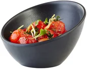 Wyposażenie lokali gastronomicznych - APS Miska okrągła asymetryczna z melaminy 0,3 l, czarna | Zen 84353 - miniaturka - grafika 1