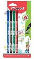 Cienkopisy - Maped Cienkopis Graph Peps Deco Max 4 kolory - miniaturka - grafika 1