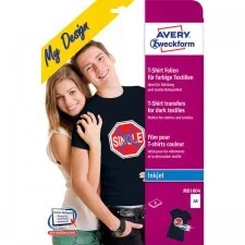 Avery Zweckform Folie do wprasowywania na kolorowe tkaniny A4 8 ark folii transferowej + 8 ark papieru silikonowego ponad 3000 punktów odbioru w MD1004 - Etykiety do drukarek - miniaturka - grafika 6