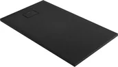 Brodziki prysznicowe - Oltens Bergytan brodzik prostokątny 140x80 cm RockSurface czarny 15106300 - miniaturka - grafika 1