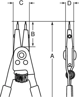 BAHCO ' zestaw 3szt. szczypiec Seger''a do pierścieni wewnętrznych i zewnętrznych, [9938]' - Kombinerki i obcęgi - miniaturka - grafika 4