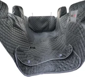 Sprzęt podróżny i transportery dla psów - HOBBYDOG HOBBYDOG 160 POKROWIEC SAMOCHODOWY Z RZEPEM I BOKAMI SZARY - miniaturka - grafika 1