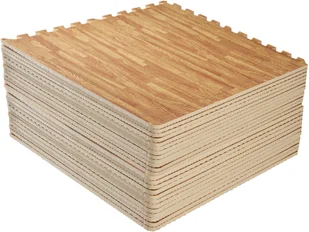 tectake Mata ochronna do siłowni - zestaw 24 części - wzór drewna 4061173204431 - Maty do ćwiczeń - miniaturka - grafika 4