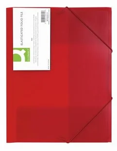 Q-Connect Teczka z gumką A4 PP - czerwona KF02311 - Teczki i skoroszyty - miniaturka - grafika 3