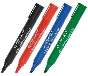 Q-CONNECT Marker permanentny ścięty, 3-5mm (linia), niebieski KF26043 - Markery permanentne - miniaturka - grafika 3