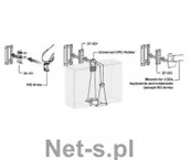 Akcesoria do monitorów - Ergotron Mocowanie 660mm (31-017-182) - miniaturka - grafika 1