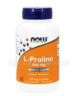 Now Foods NOW L-Proline 500mg 120vegcaps - Aminokwasy - miniaturka - grafika 2