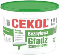 Gipsy i gładzie gipsowe - Cekol Gładź szpachlowa gotowa bezpyłowa F-16 20 kg - miniaturka - grafika 1