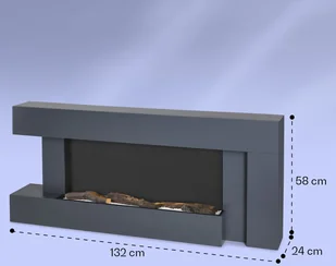 Klarstein Klarstein Studio Light & Fire 2 Smart kominek 1000/2000W MDF sterowanie przez Wi-Fi ACO7-Studio L&F 2 B - Kominki elektryczne - miniaturka - grafika 12