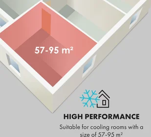 Klarstein Max Breeze Smart, mobilna klimatyzacja, 15000 BTU/h (4,4 kW), EEC A ACO15-MaxBreeze15KW - Klimatyzatory - miniaturka - grafika 6