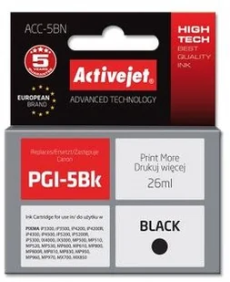 ActiveJet ACC-5BK Zamiennik Canon PGI-5BK ACC-5BK Zamiennik Canon PGI-5BK - Tusze zamienniki ActiveJet ACC-5BK Zamiennik Canon PGI-5BK ACC-5BK Zamiennik Canon PGI-5BK - Tusze zamienniki - miniaturka - grafika 2