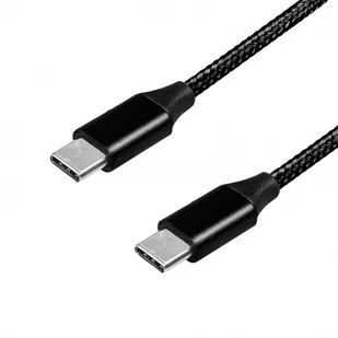 LogiLink Kabel USB 2.0 CU0154 USB-C USB-C M/M czarny 1m CU0154 - Huby USB - miniaturka - grafika 2