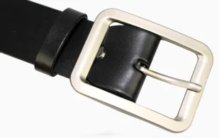 Arucce (PL) Pasek Skórzany Damski Arucce (PL) Skóra Naturalna EXTRA Gładki 40 mm CZARNY - Paski - miniaturka - grafika 5