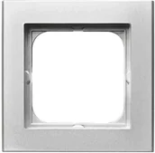 Klawisze i ramki - LEDart 1-krotna - Ospel SONATAR-1R/38 , kolor srebrny mat - miniaturka - grafika 1