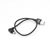 Kable USB - System-S System-S kabel mini USB kąt 90 stopni wtyczka kątowa kabel do transmisji danych kabel do ładowania 30 cm 49872815 - miniaturka - grafika 1