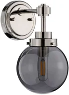 Lampy ścienne - Elstead Lighting Ścienna LAMPA kinkiet KULA1 szklana OPRAWA modernistyczna kula na wysięgniku nikiel przydymiona KULA1 - miniaturka - grafika 1