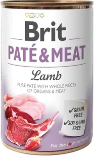 Brit PATE & MEAT LAMB 400g - Mokra karma dla psów - miniaturka - grafika 2