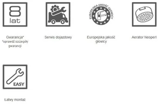 Laveo Kvadrato bateria zlewozmywakowa stojąca z wylewką L BLQ 465D produkcji BLQ 465D - Baterie kuchenne - miniaturka - grafika 3