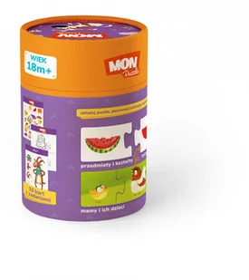 Dodo Toys Puzzle Gdzie jest moja mama$2748 10x2 el. dwustronne MON200101 MON200101 - Puzzle - miniaturka - grafika 3