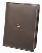 Portfele - Cefirutti Portfel Męski Skórzany Skóra Licowa Duży Pionowy Bez Zapięcia Dwa Listki Z Zapinką Wewnątrz Matowy HT 75699 - miniaturka - grafika 1