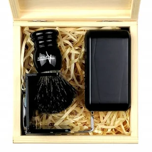 RŻNE APEKT PĘDZEL DO GOLENIA Z WŁOSIA BORSUKA ZE STOJAKIEM PBM S - Pędzle do golenia - miniaturka - grafika 2