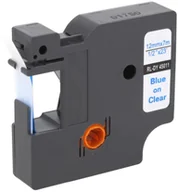 Etykiety do drukarek - Dymo Zamiennik taśmy D1 45011 12mm przeźroczysta/niebieski - miniaturka - grafika 1
