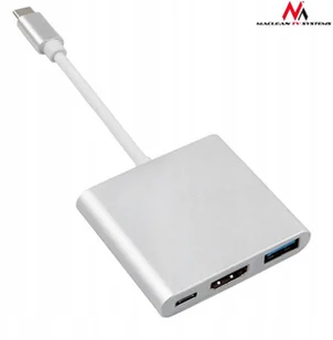 Maclean Adapter USB-C HDMI USB 3.0 USB-C MCTV-840 - Adaptery i przejściówki - miniaturka - grafika 4