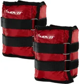 Pozostały sprzęt siłowy - Movit Czerwone opaski obciążające na rzepy 2 x 2 kg 20040403 - miniaturka - grafika 1