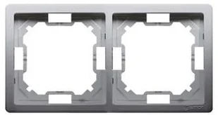 Simon Ramka Basic 2x BMR2/21 inox - Klawisze i ramki - miniaturka - grafika 4