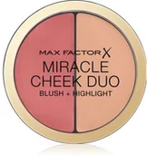 Róże do policzków - Max Factor Miracle Cheek Duo odcień 20 Brown Peach & Champagne 11 g - miniaturka - grafika 1