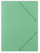 Teczki i skoroszyty - Donau Teczka z gumką preszpan, A4, 390gsm, 3-skrz., jasnozielona 8643080-41PL - miniaturka - grafika 1