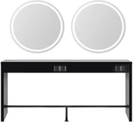 Meble fryzjerskie - Ayala Konsoleta fryzjerska POLA II 2 stanowiska - miniaturka - grafika 1