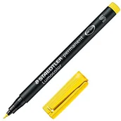 Foliopisy - Staedtler 313 Lumocolor pisak uniwersalny S-koronka, trwałe, około 0.4 MM, 10 sztuk w kartonie Kabura, żółty 313-1 - miniaturka - grafika 1