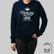 Bluzy damskie - Koszulkowy Królewny rodzą się w lipcu - damska bluza z nadrukiem - miniaturka - grafika 1