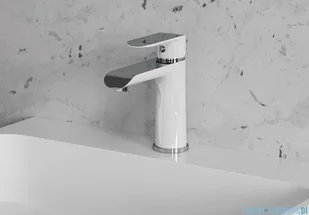 Omnires Sacramento bateria umywalkowa chrom/biały SC2310CRB | - Baterie umywalkowe - miniaturka - grafika 4