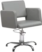 Meble fryzjerskie - Ayala Fotel fryzjerski Lea szary baza pająk - miniaturka - grafika 1