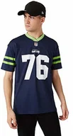 Koszulki sportowe męskie - New Era New Era Męska koszulka z logo Nfl Oversize granatowy XXL 12572533 - miniaturka - grafika 1
