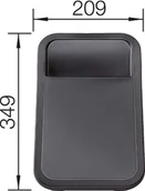 Deski do krojenia - Blanco Deska z tworzywa 232181 - miniaturka - grafika 1