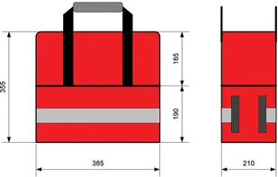Moretti, Włochy Torba medyczna EM 840 - usztywniana EM 840 - Urządzenia medyczne - miniaturka - grafika 2