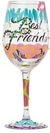 Kieliszki - Unbekannt Lolita 4053096 szklany Best Friend Always Standard kieliszek do wina wielokolorowa 22,5 cm 4053096 - miniaturka - grafika 1