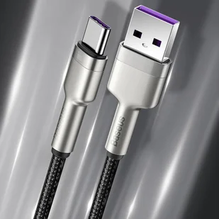 Baseus Cafule Metal Data kabel USB - USB Typ C 66W Quick Charge 1m czarny (CAKF000101) - Kable USB - miniaturka - grafika 10
