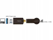 Anteny Wi Fi - Delock Antena WLAN-Stick USB3.0 Dualband 300Mbps + ext Antenne 12535 - miniaturka - grafika 1