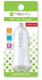Techly Ładowarka Uniwersalna 2x USB 2.4A Biała 022182 - Ładowarki samochodowe - miniaturka - grafika 10