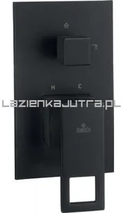 Deante BAT ANEMON BIS NERO NATRYSKOWA PODTYNKOWA Z PRZEŁĄCZNIKIEM NATRYSKU - Baterie podtynkowe - miniaturka - grafika 2